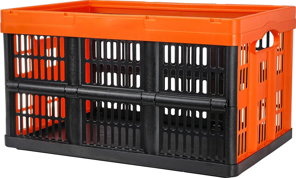 Panier de Course Pliable 45L Lot de 3 - Caisse de Transport pour la Voiture