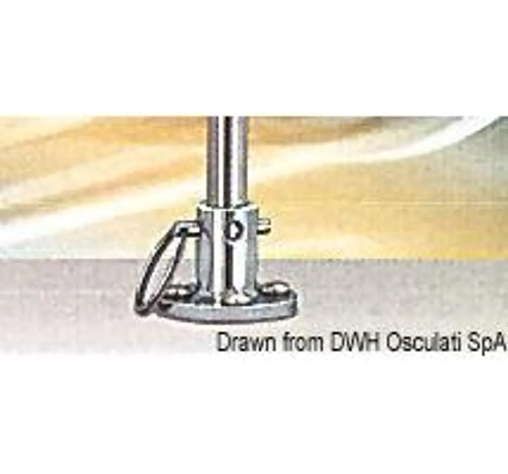 Support pour gril MAGMA au pied du rail 1 pièce - Fixation Inox Marine