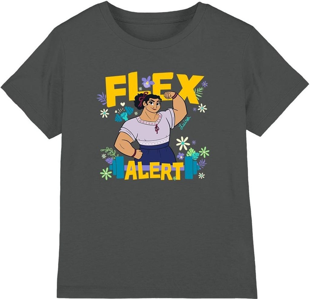 Encanto - "Flex Alert" T-Shirt für Kinder TV4653 (152-158) (Holzkohle)