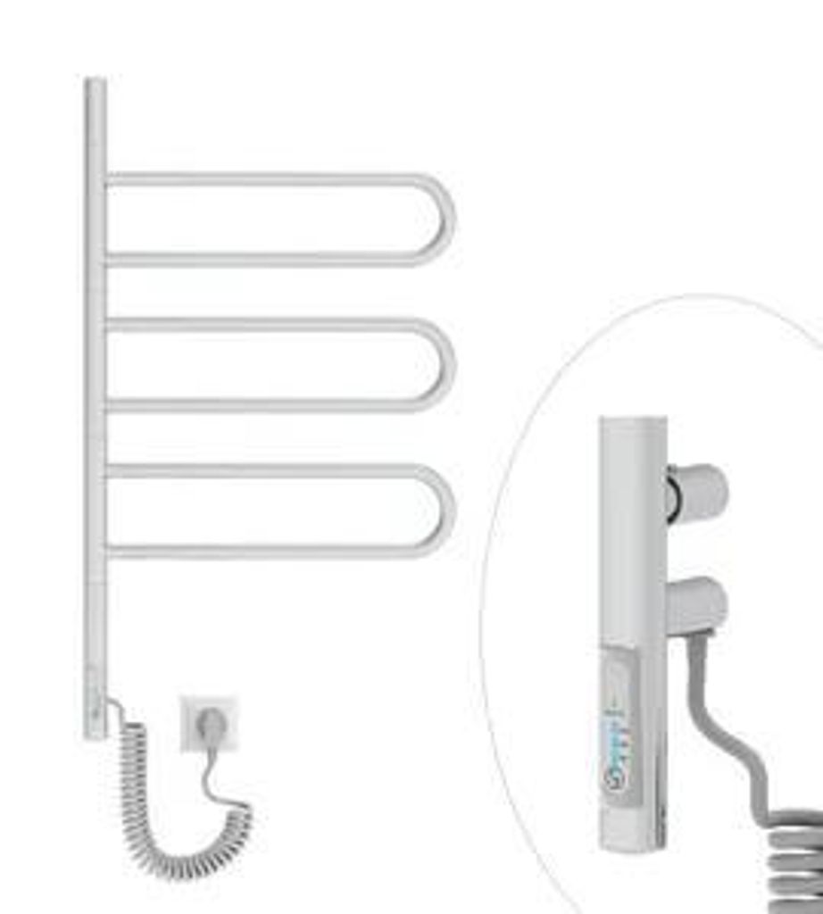 ELNA scaldasalviette elettrico a 180°, radiatore da bagno Immagine del prodotto 
