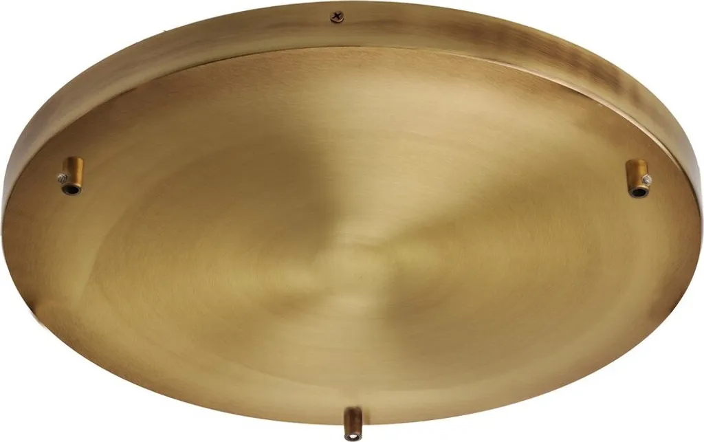 Rosace multicâbles en fer bronzé 3 trous d.40 BL290-PL3-DM40-BRZ