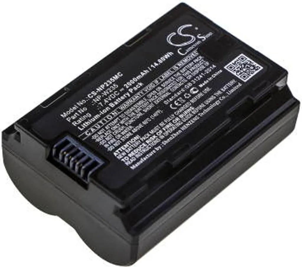 Batterie NP-W235 longue durée 2250mAh avec puces intelligentes intégrées