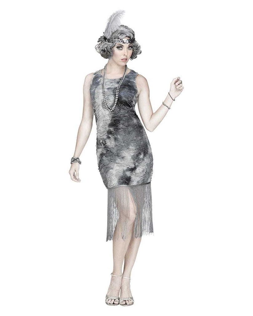 20er Jahre Charleston Flapper Geister Kostümkleid für Produktbild 