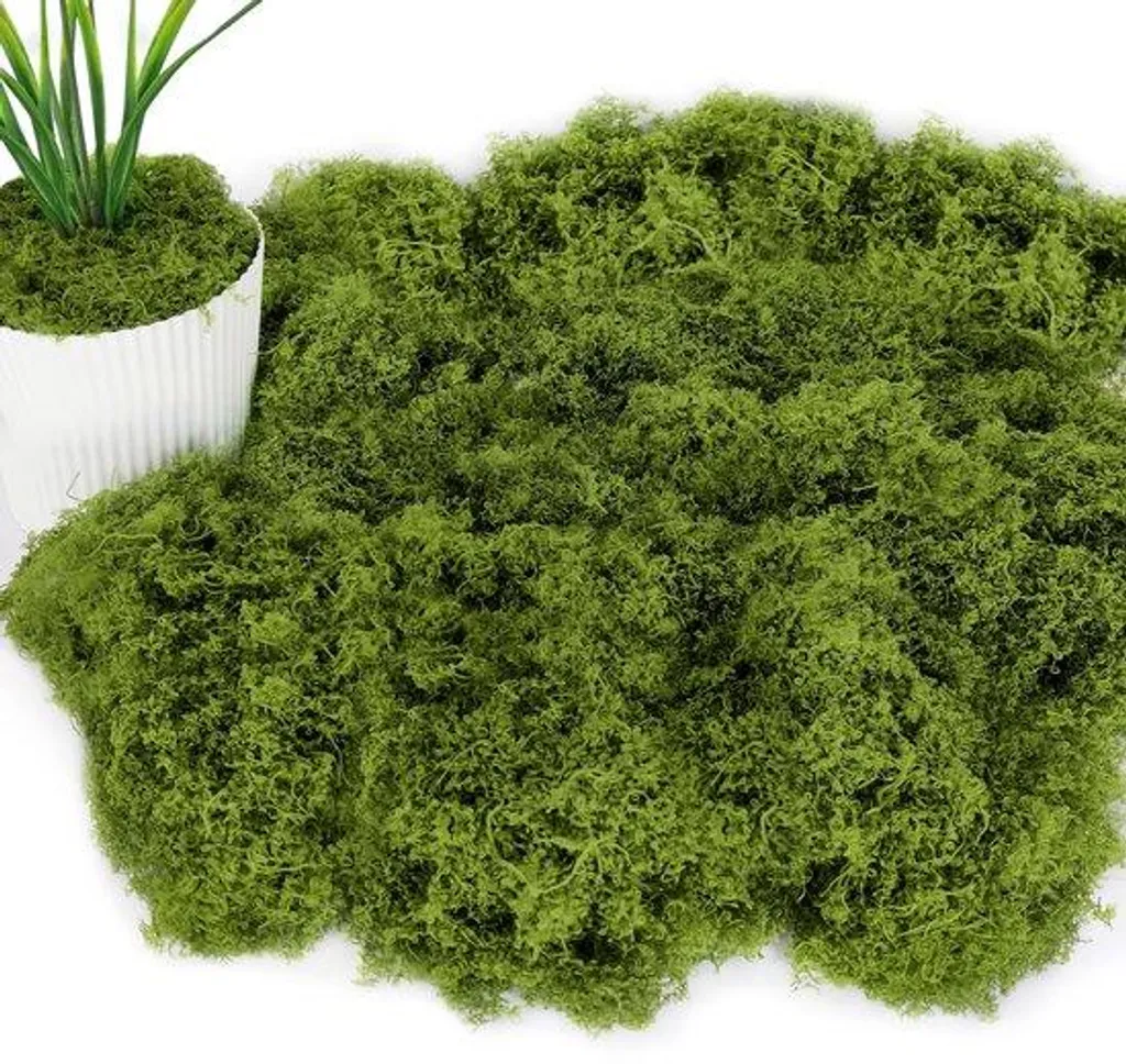 Décoration murale et aquarium : Mousse Kunstmos 150 g vert foncé