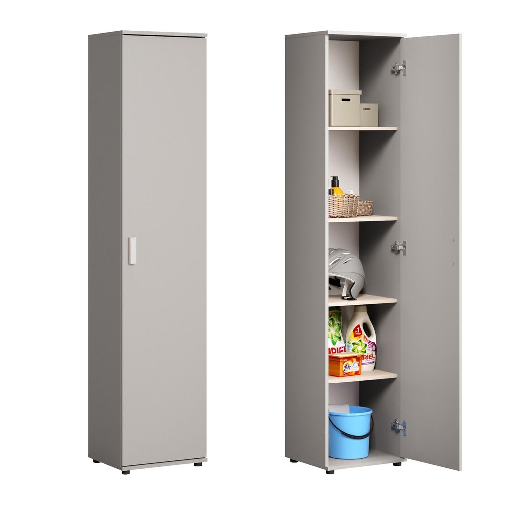 Armoire étroite polyvalente de 40 cm de large avec 1 porte Image du produit 