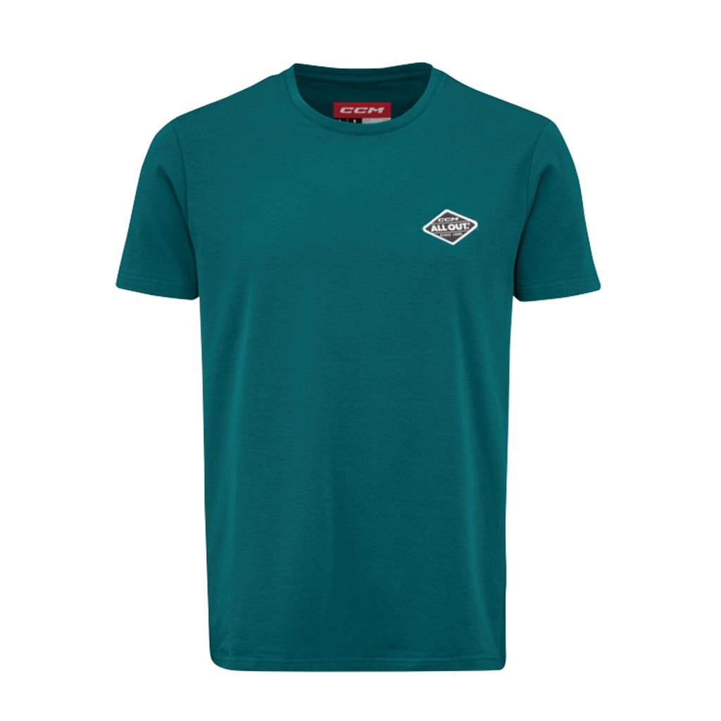 T-Shirt CCM All Out Shortsleeve Senior türkis S