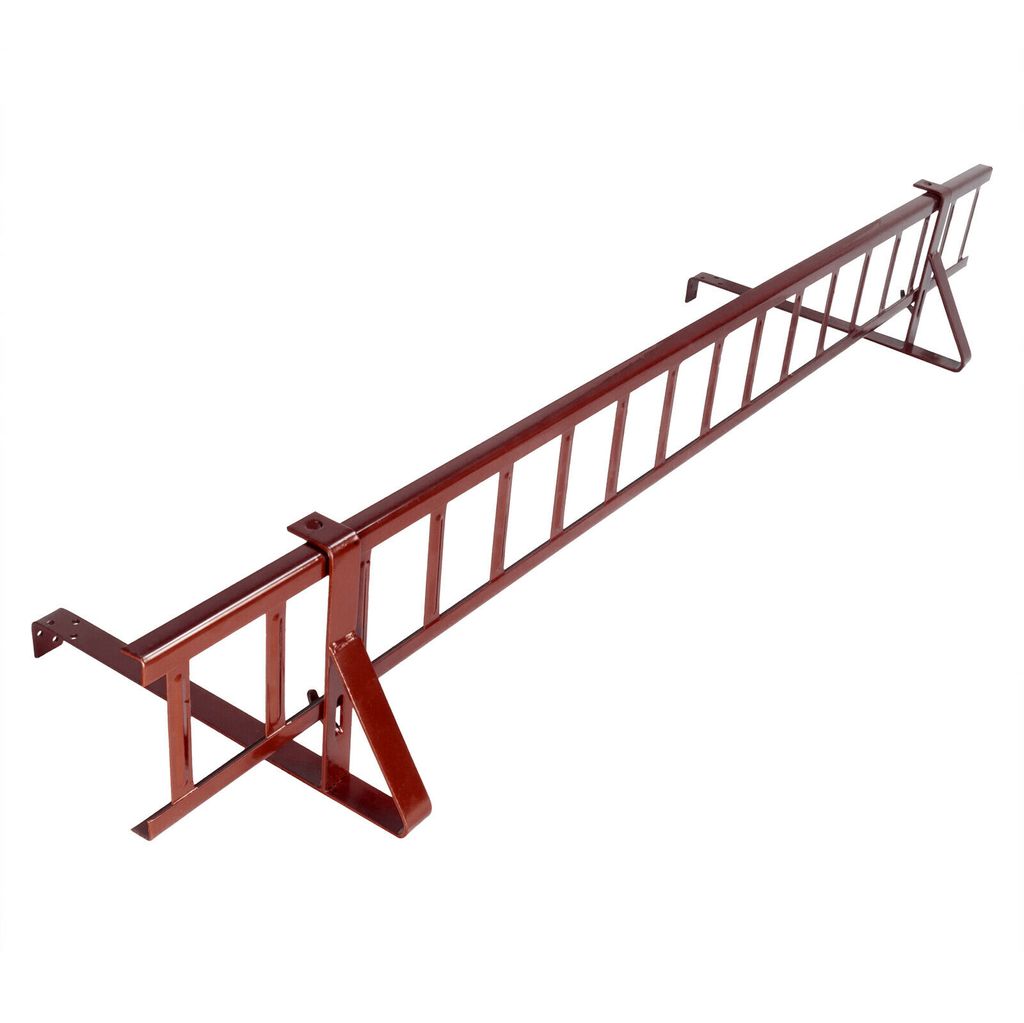 Schneefanggitter | Gitterhöhe: 20cm | Länge: 3m | Farbe: Rot - RAL 3011 | Komplettes SET | DQ-PP