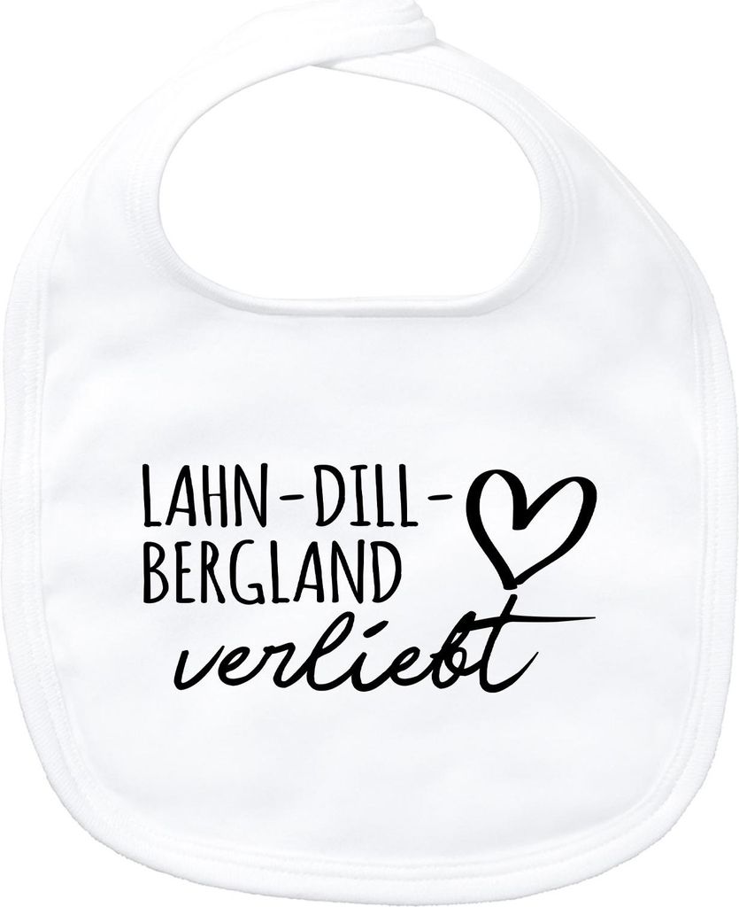 Huuraa Baby Lätzchen Lahn-Dill-Bergland verliebt Geschenk White Baumwolle Lahn-Dill-Bergland Präsent