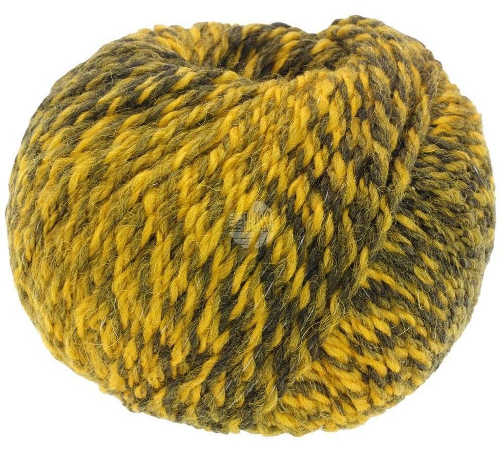 Lana Grossa - Duetto Classico 0001 senfgelb grauoliv schwarzoliv