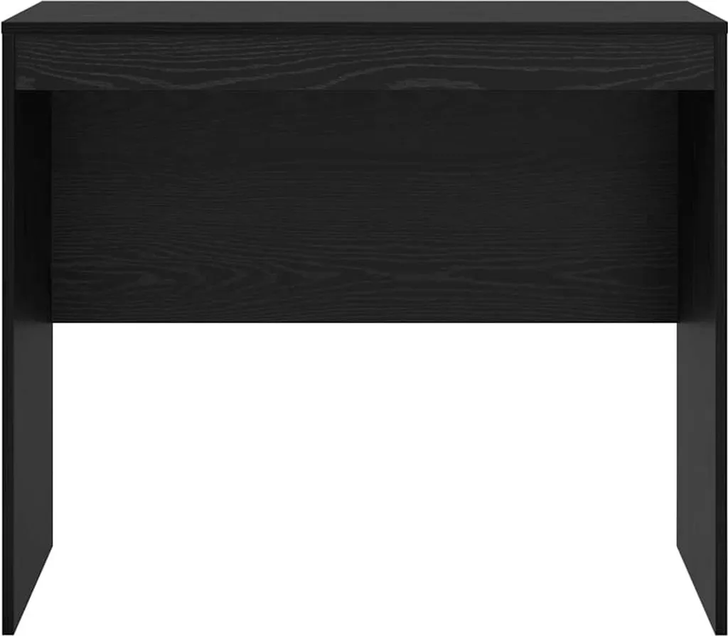 Scrivania PC 90cm Rovere Nero - Tavolo Studio Compatto 90x50x76h cm - 5