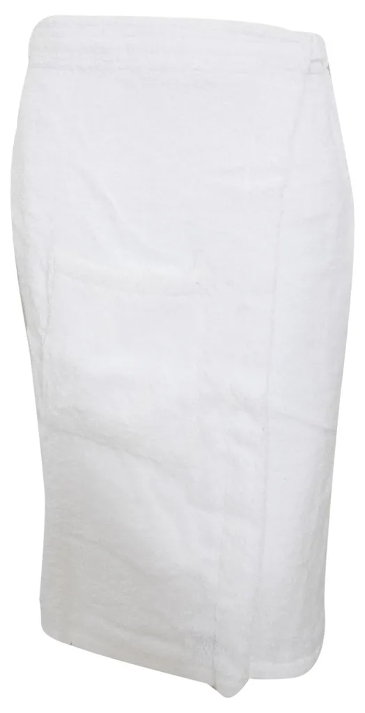 Serviette de sauna FK1588 blanche taille L contre la sudation excessive