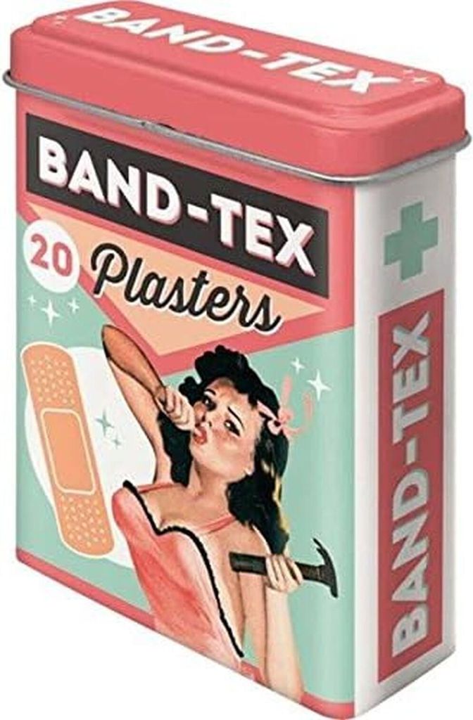 Nostalgic -Art - Say it 50's Band-Tex Plasters - Pflasterdose