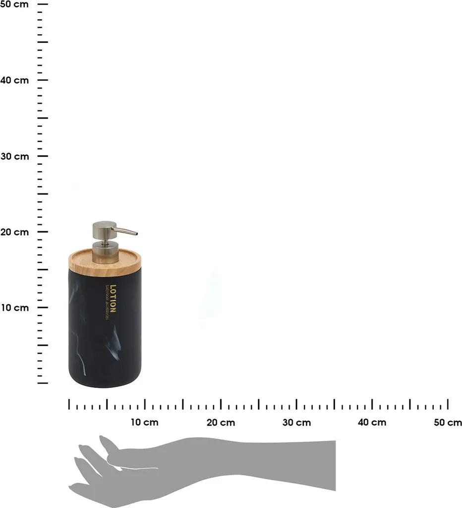 Distributore Sapone Nero 842ml 5five Simply Smart | Dispenser Lozioni - 3