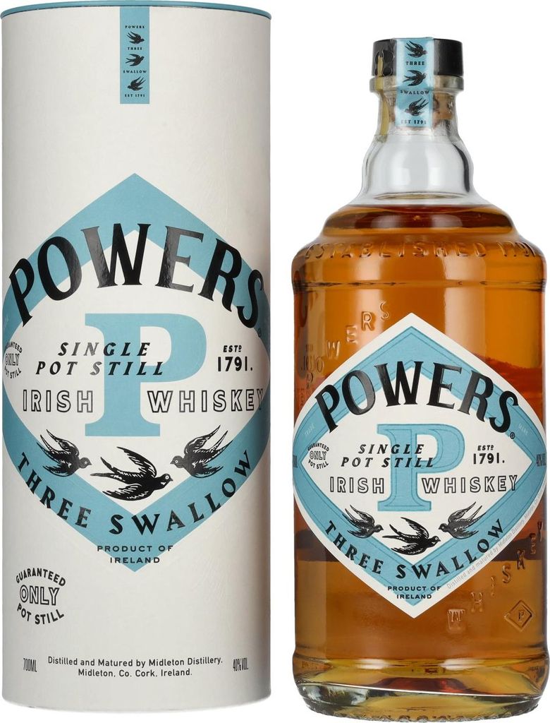 Powers Three Swallow - Single Pot Still Irish Whiskey Produktbild 