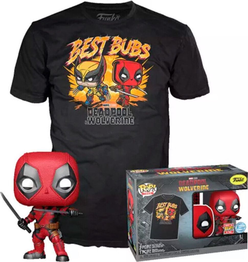 Set figure POP & Tee Marvel Deadpool & Wolverine