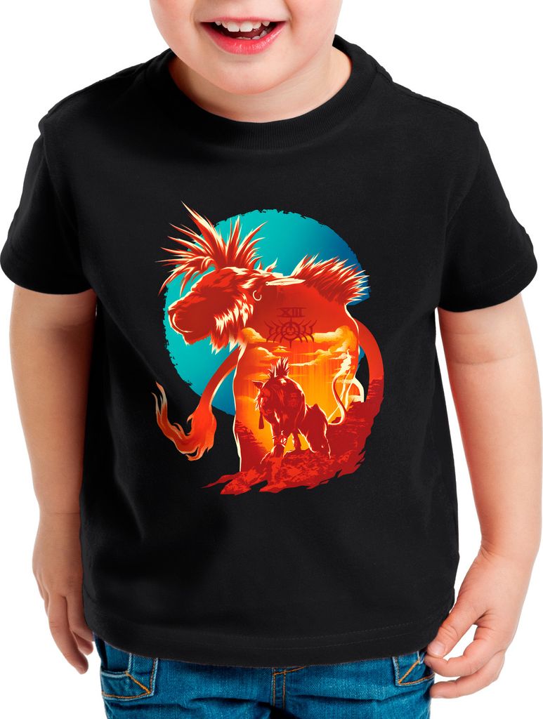 style3 Red13 Landscape Kinder T-Shirt anime cloud chocobo sephiroth