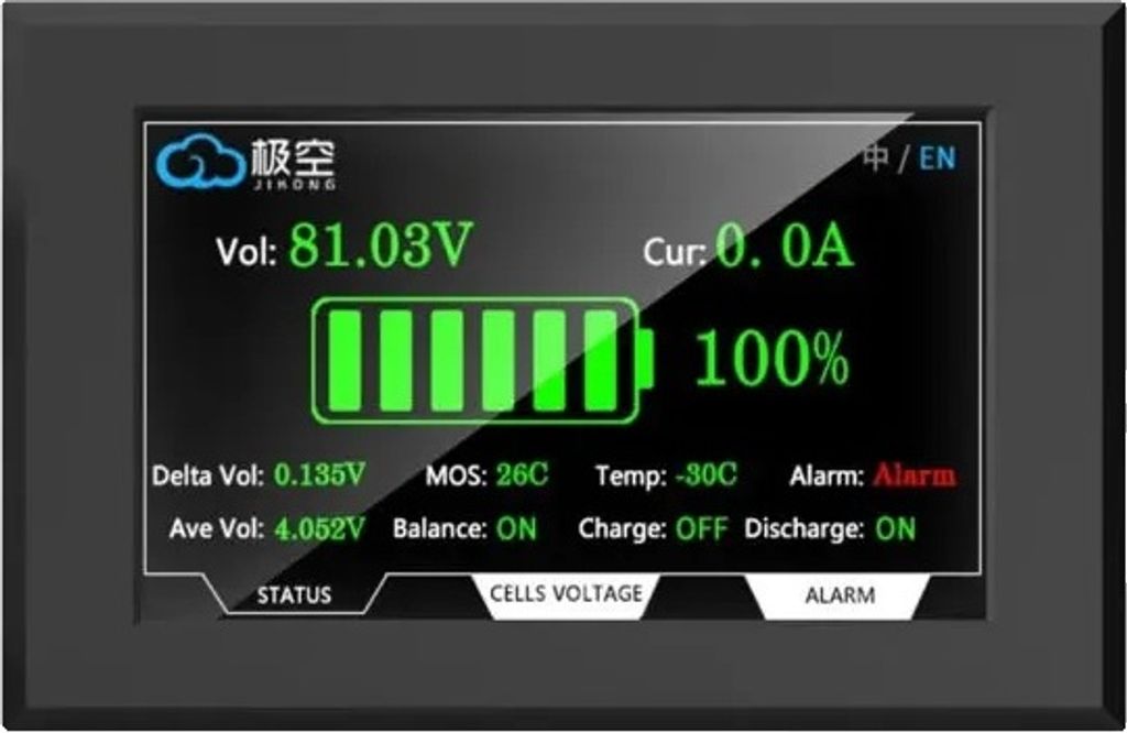 Écran LCD JIKONG BMS, taille 4,3 pouces, accessoires pour Image du produit 