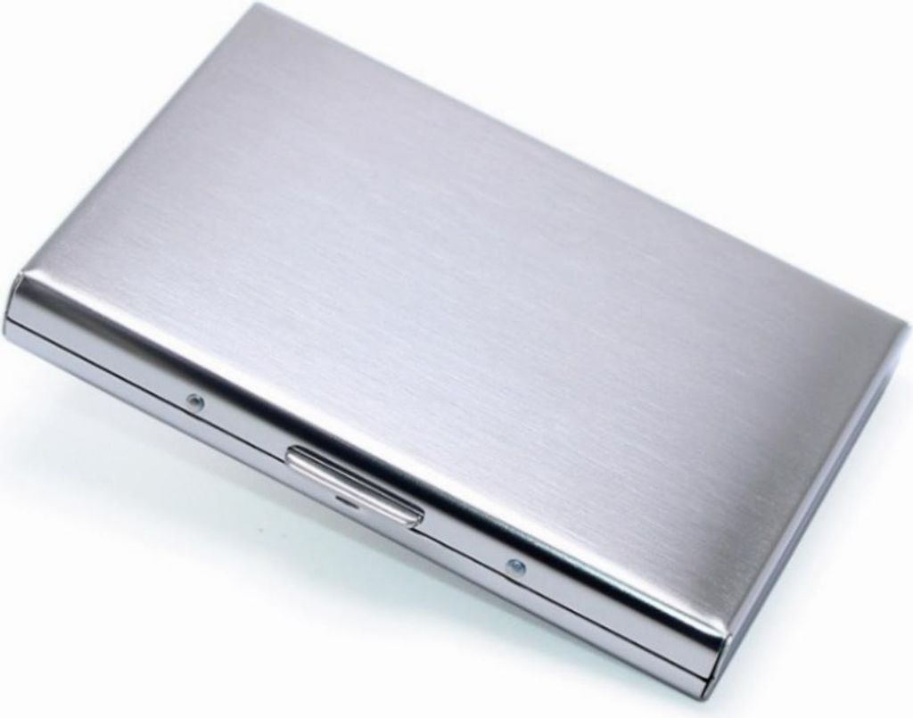 INF Etui na karty RFID z 6 miejscami na karty Srebro Zdjęcie produktu 