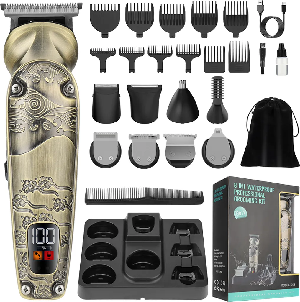 INF Kit de Soin 8-en-1 Complet pour Bébé avec Accessoires de Toilette