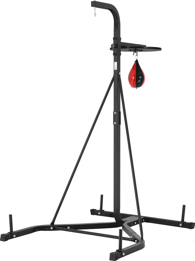 Entraînement de Boxe à Domicile : Support 2 en 1 Stable pour Sac 65 kg