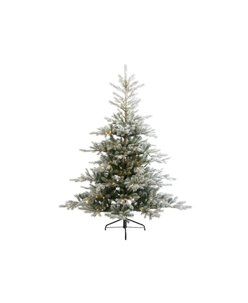 Sapin de Noël 180cm lumineux et enneigé : Décoration de fête GRANDIS