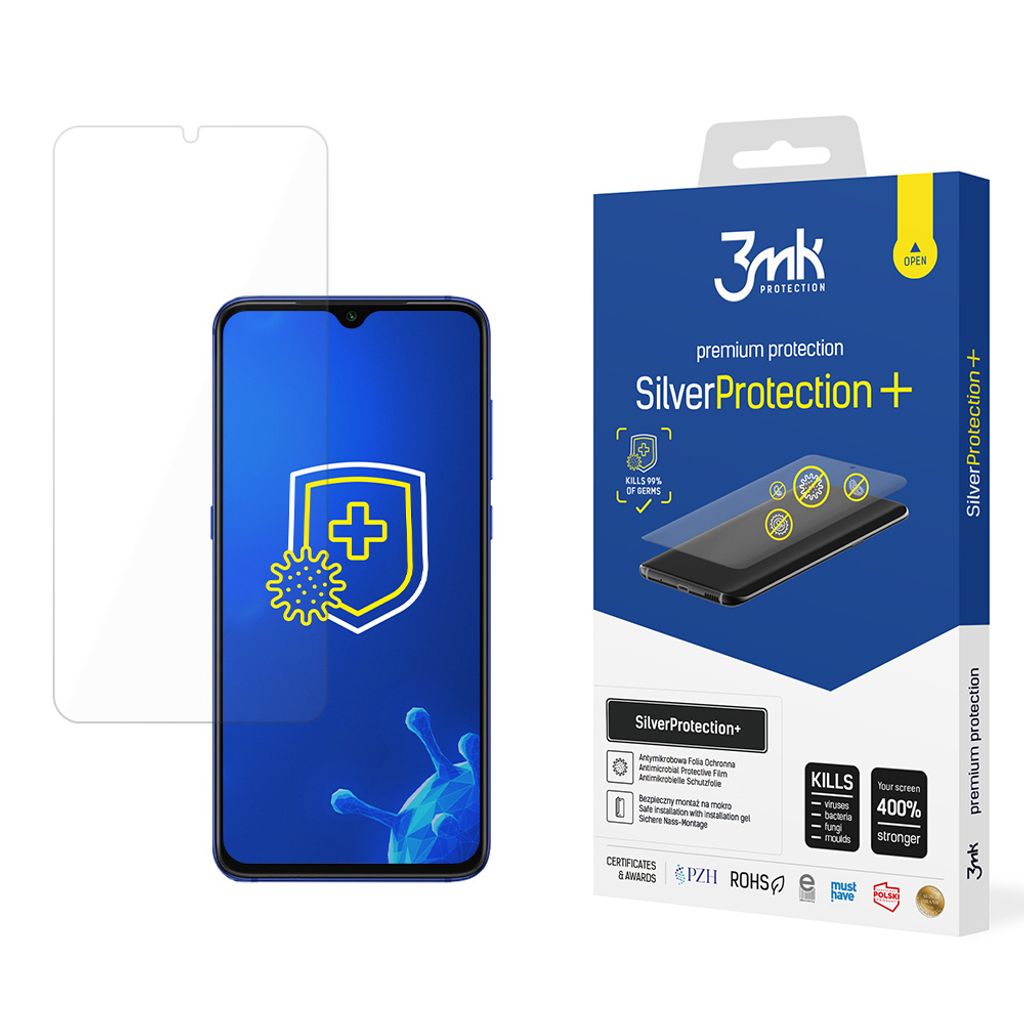 3mk Display Antimikrobielle Schutzfolie SilverProtection+ für Xiaomi Mi 9 0,21mm Self-Heal