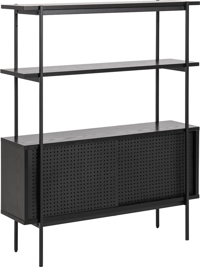 Meuble mural noir Kaz Smuk pour gagner de la place dans votre intérieur