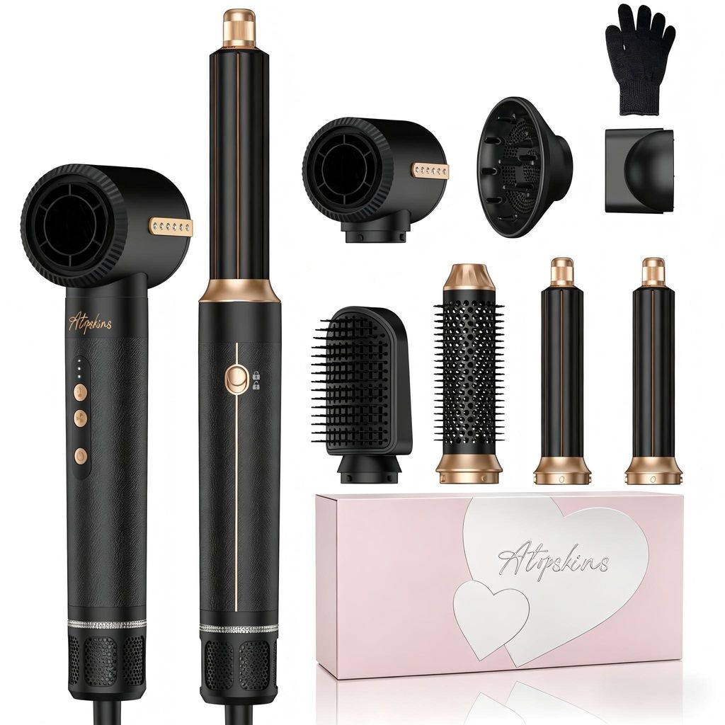 UKLISS 7-in-1-Haarstyler, 1400 W, 110.000 U/min, mit Produktbild 