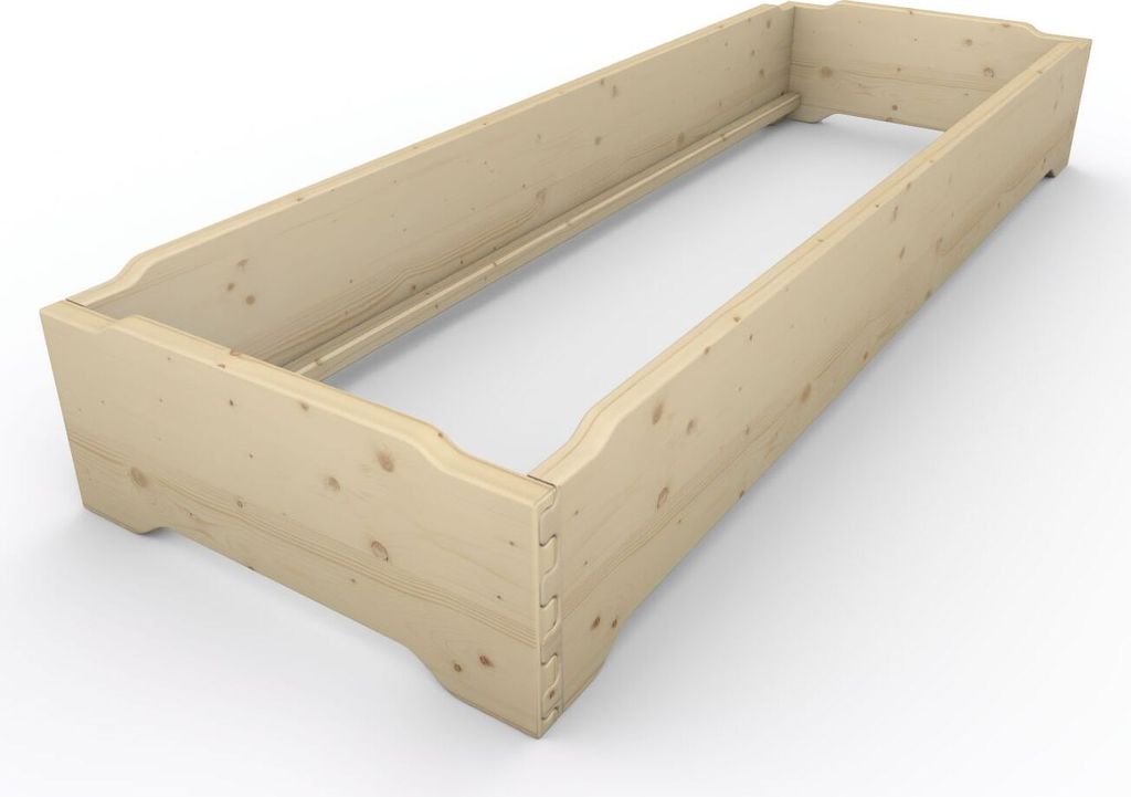 Stapelbett Holzbett (Fichte) "Gäste-Edi" 70 220 27