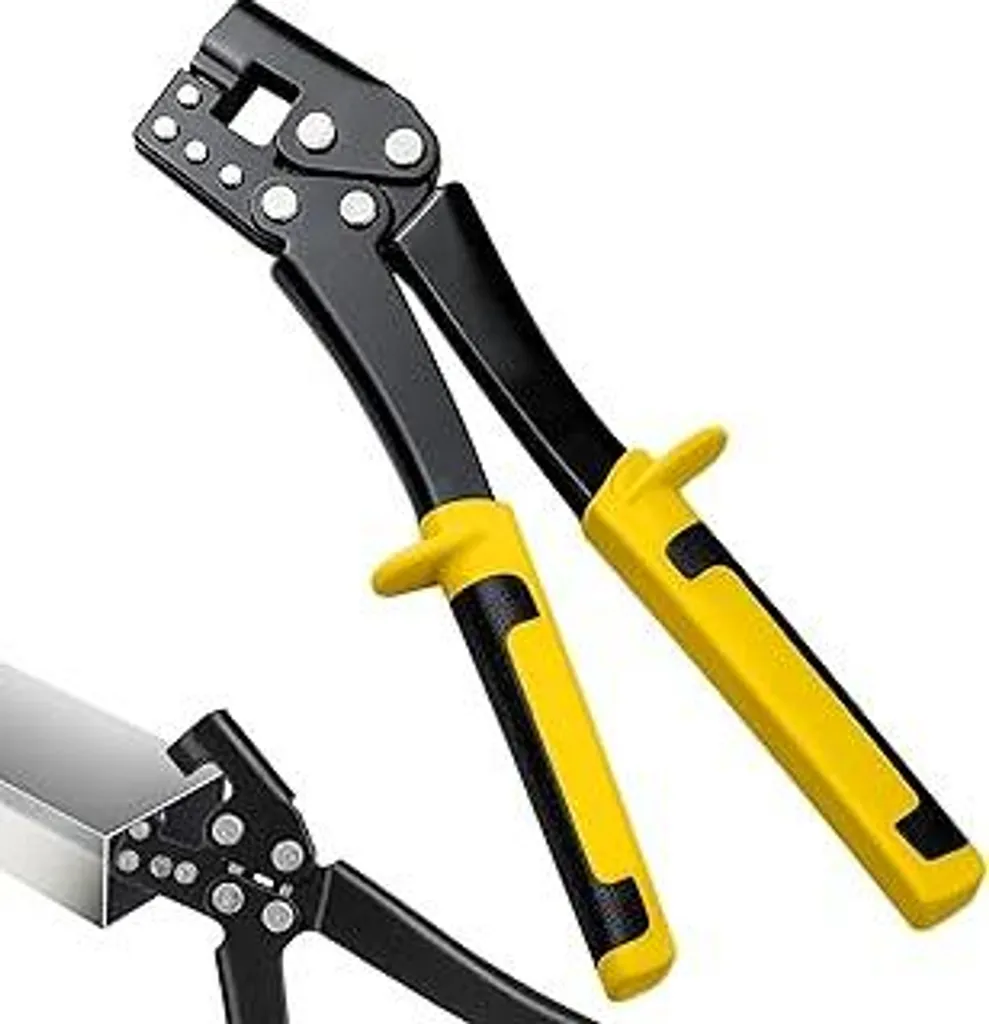 Pinza per profili KELAV per cartongesso, pinza crimpatrice da 30 cm per profili in acciaio leggero da 0,5-0,8 mm, con impugnature antiscivolo, ideale per il montaggio a soffitto, cartongesso e finiture interne