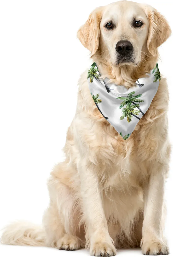 Bandana Pet Palme ABAKUHAUS 55cm - Accessorio Glamour per Foto