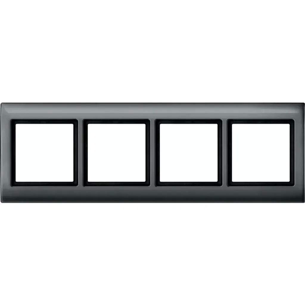 Cadre Quadruple Merten AQUADESIGN Anthracite pour Cuisine et Salon