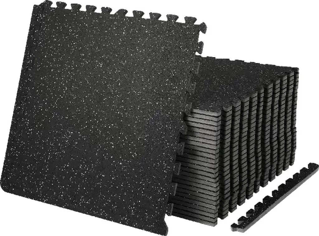 Protégez votre sol des impacts - Tapis de gym antidérapant 12 dalles