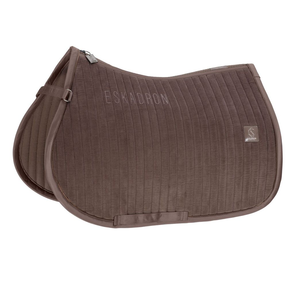 Eskadron Classic Sports Schabracke " CORD EMBLEM " mit Cord-Obermaterial Form - Vielseitigkeit Farbe - deeptaupe