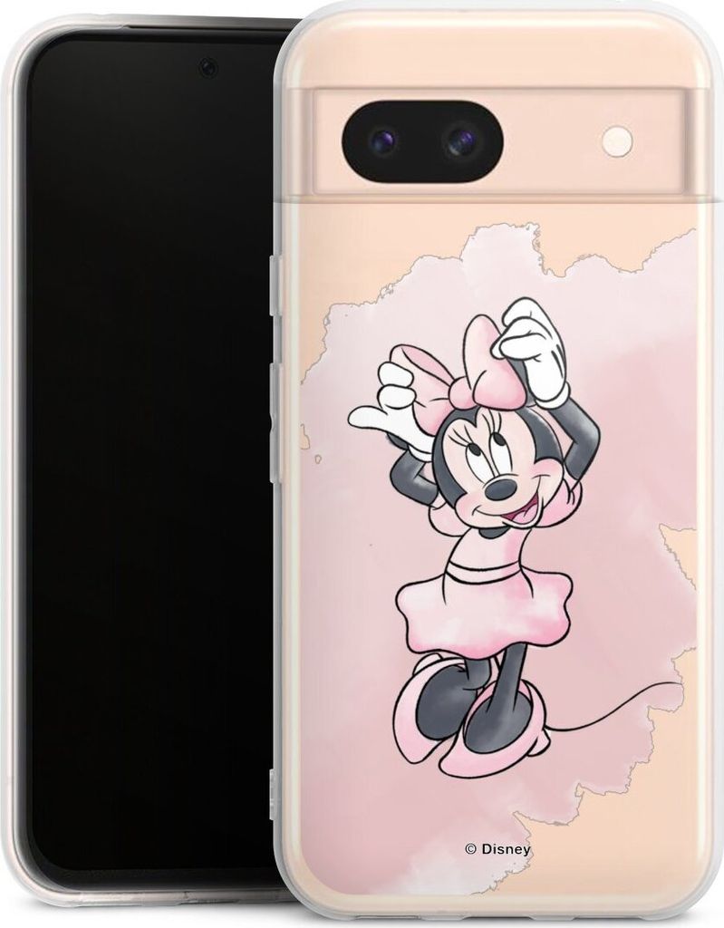DeinDesign Handyhülle für Google Pixel 8a Silikon Hülle Case Smartphone Schutzhülle Disney Mickey & Minnie Mouse Motiv ohne Hintergrund