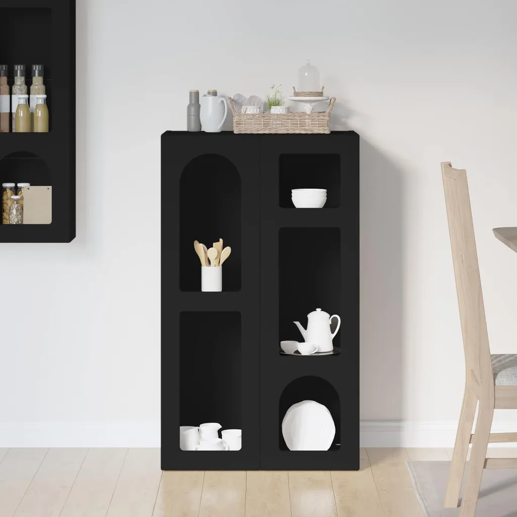 Maison Exclusive Credenza Nera - Mobile Multiuso per Casa Ordinata - 4