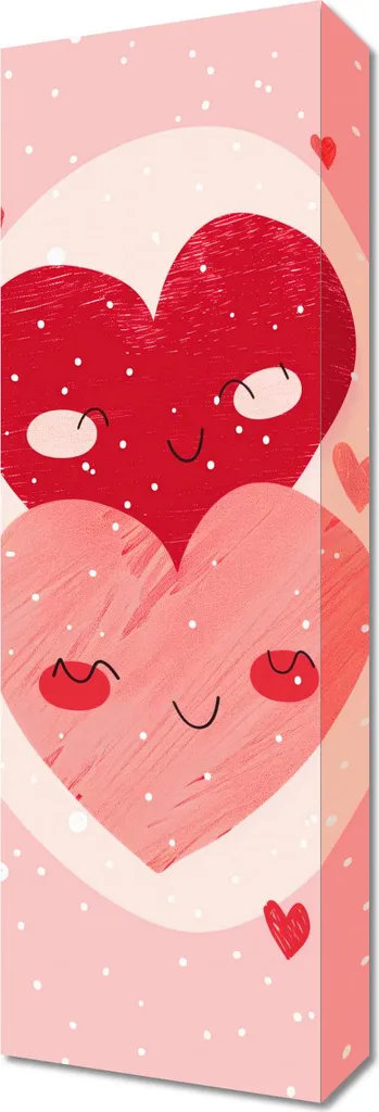 Image 20 x 60 cm Chaleur du Cœur - Décoration Murale Verticale de Qualité