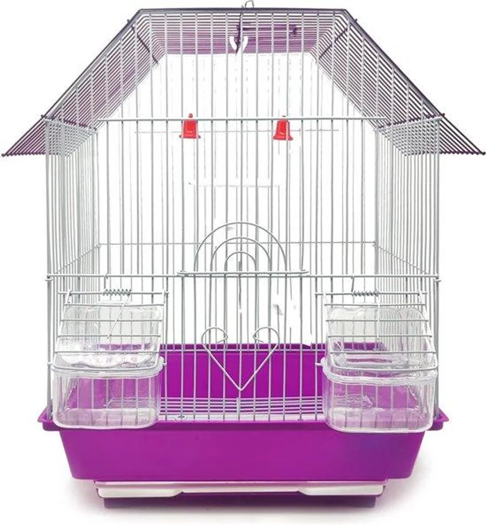 Cage à oiseaux élégante pour canaris et perruches - Modèle B20 Anthracite