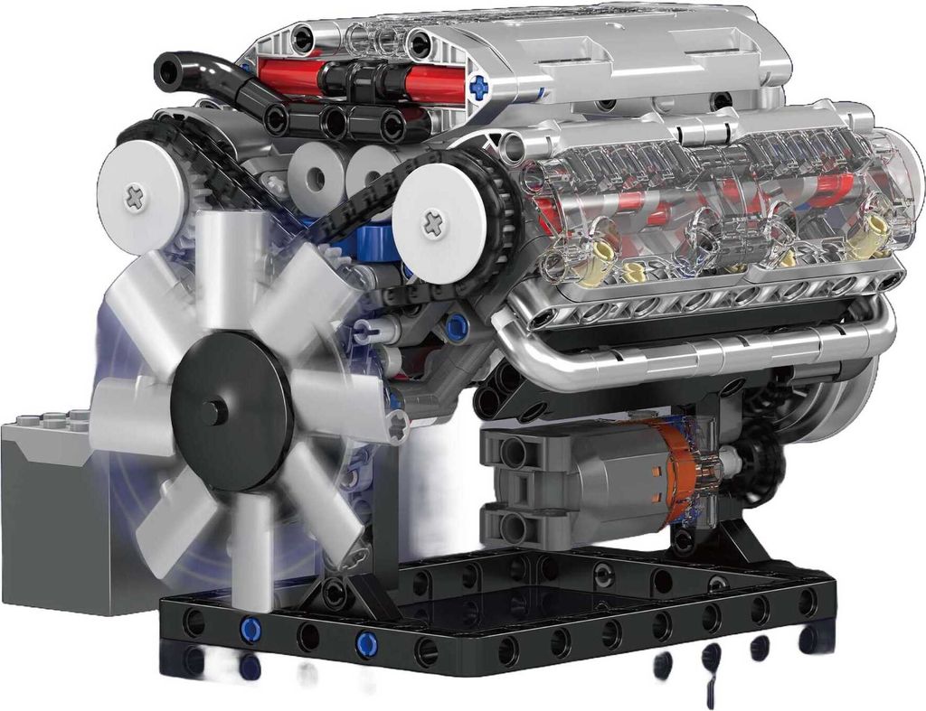 Motorizovaný motor V8 společnosti Mould King 10088S Obrázek produktu 1