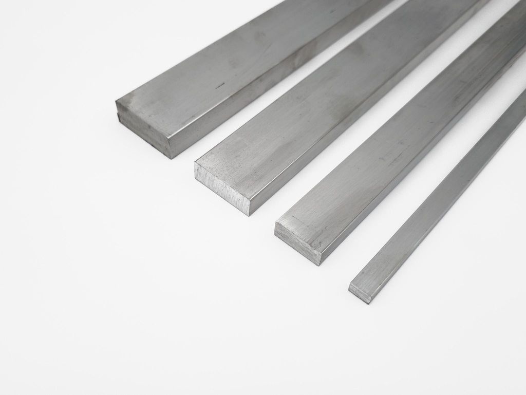 Aluminium AlMgSi0,5 (EN AW-6060) Flachzeuge, Maße: 15x10 mm, Länge: 50 mm