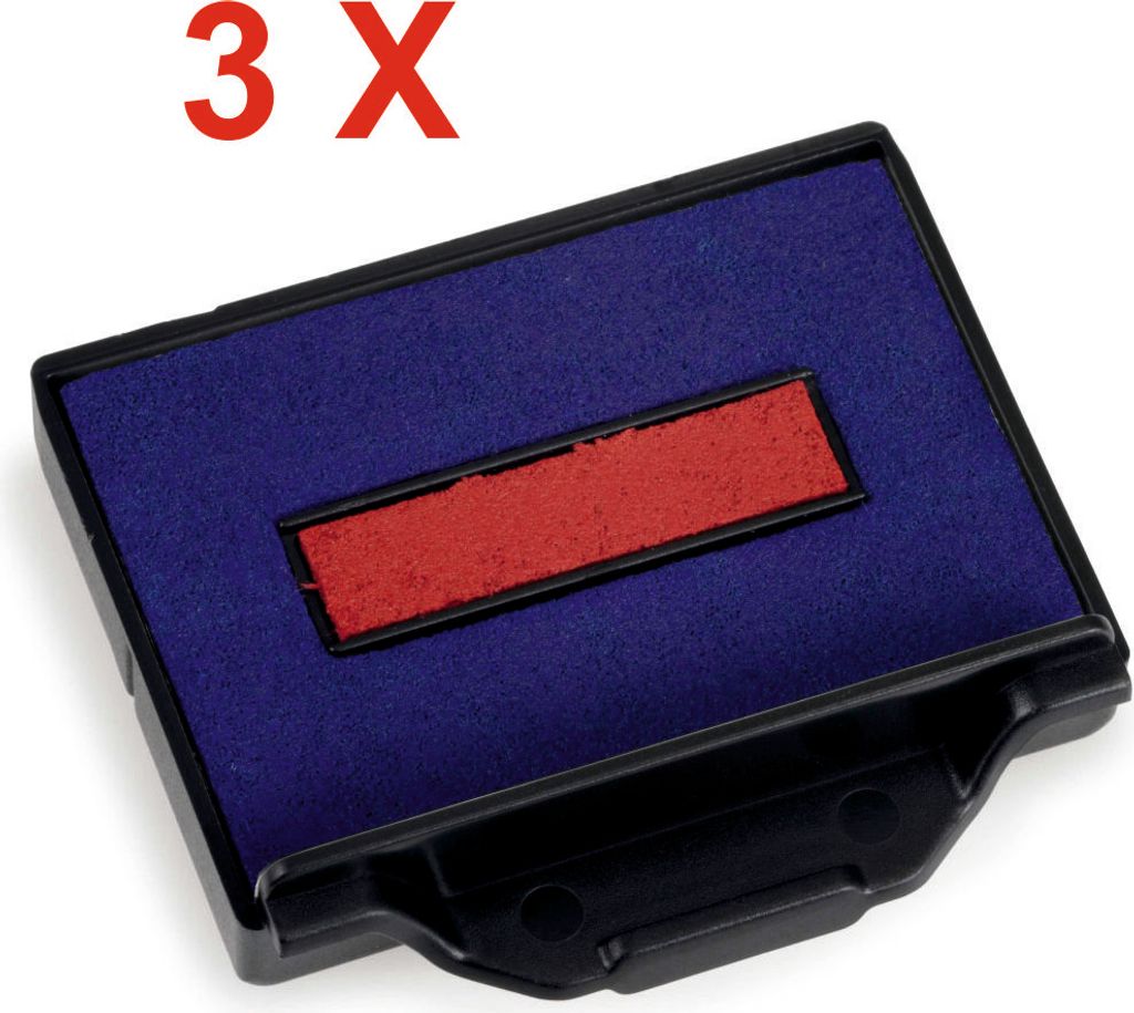 3 X Trodat Ersatzkissen 6/50/2 für Professional 5200 – Stempelfarbe zweifarbigFür Professional 5200, 5430, 5430/L, 5431, 5435