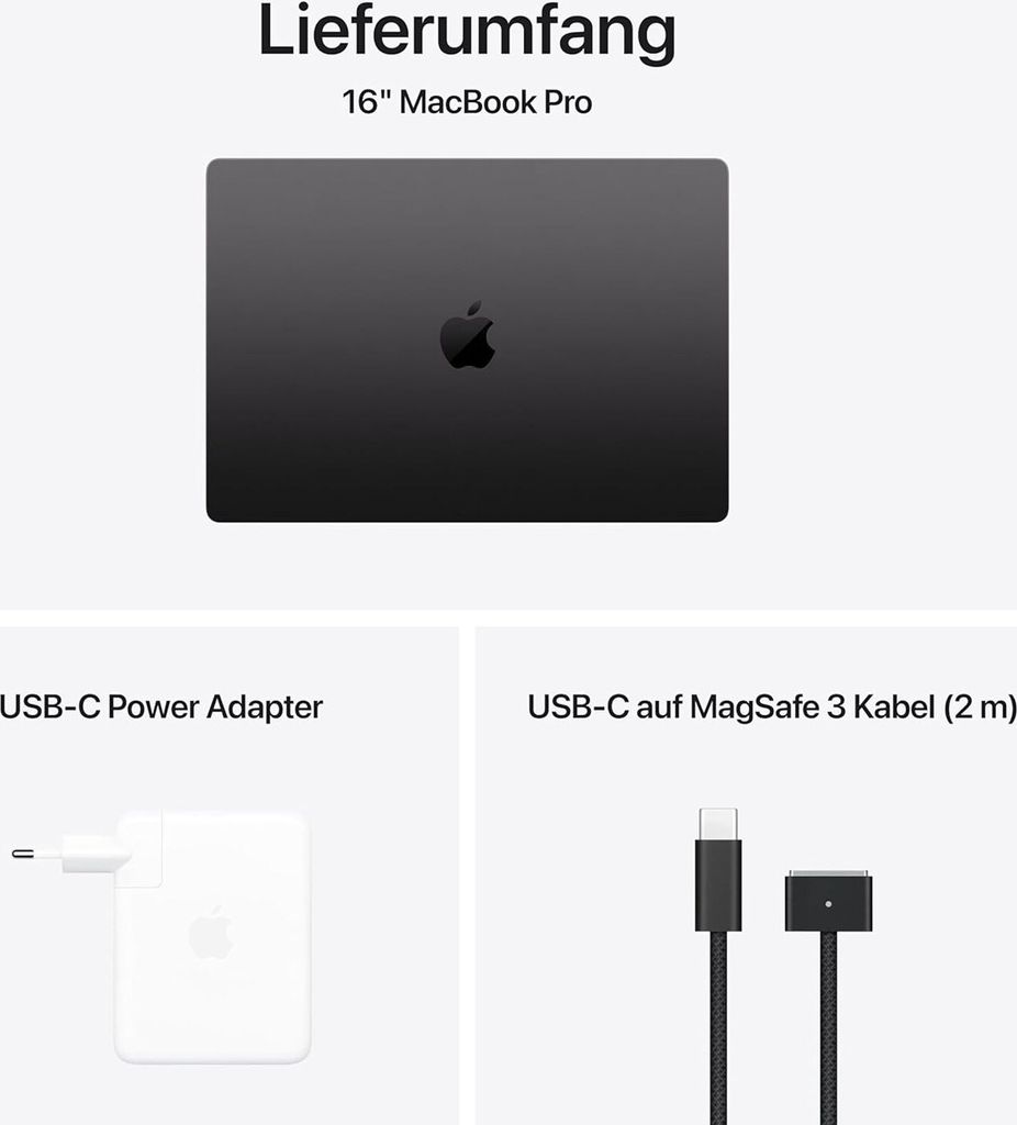 Apple MacBook Pro 2024, Farbe:Schwarz Produktbild 