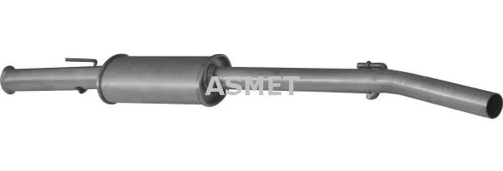 Silencieux Central ASMET 10074 en Acier Aluminisé OE 7700421018