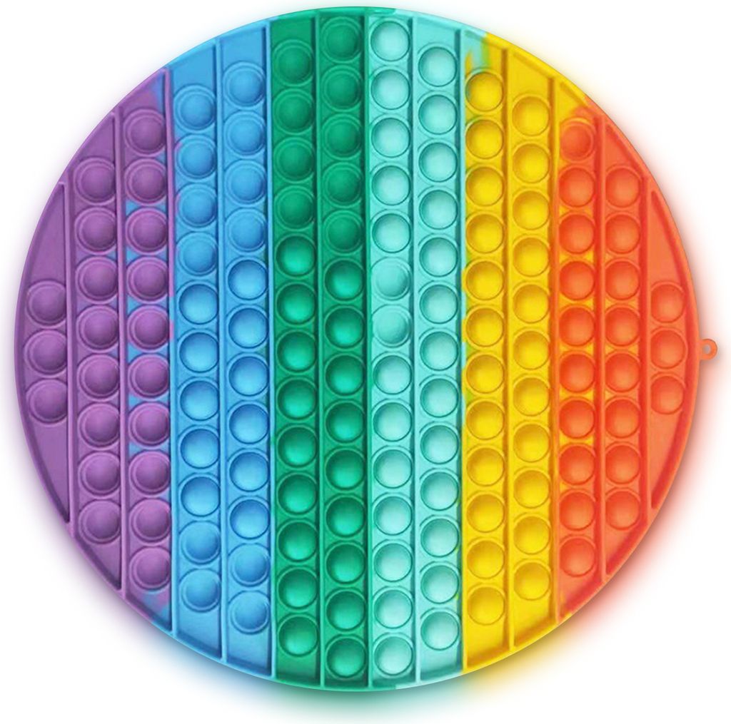 Push it Pop up Bubbles Fidget Toy Beruhigung Antistress Kids TikTok ReisespielForm:Kreis 30 x 30 cm