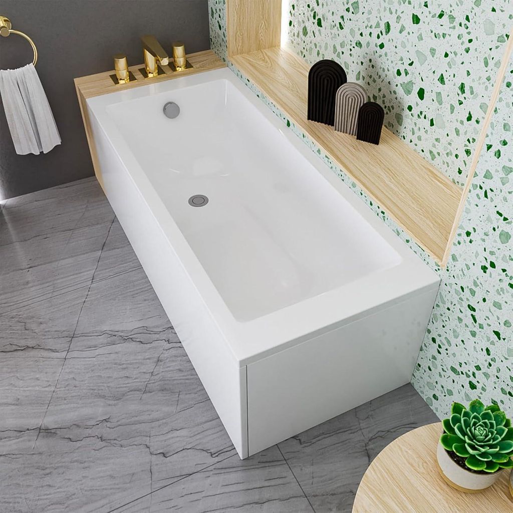 ECOLAM Baignoire rectangulaire Tami 170x70 cm + tablier | Image du produit 