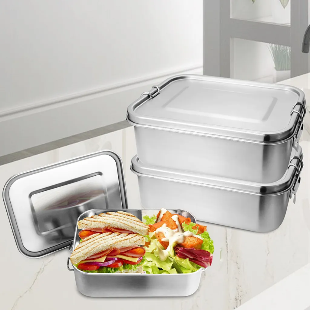 Set 2x Lunchbox Jopassy Inox 800ml: Design Bento Box Professionale
