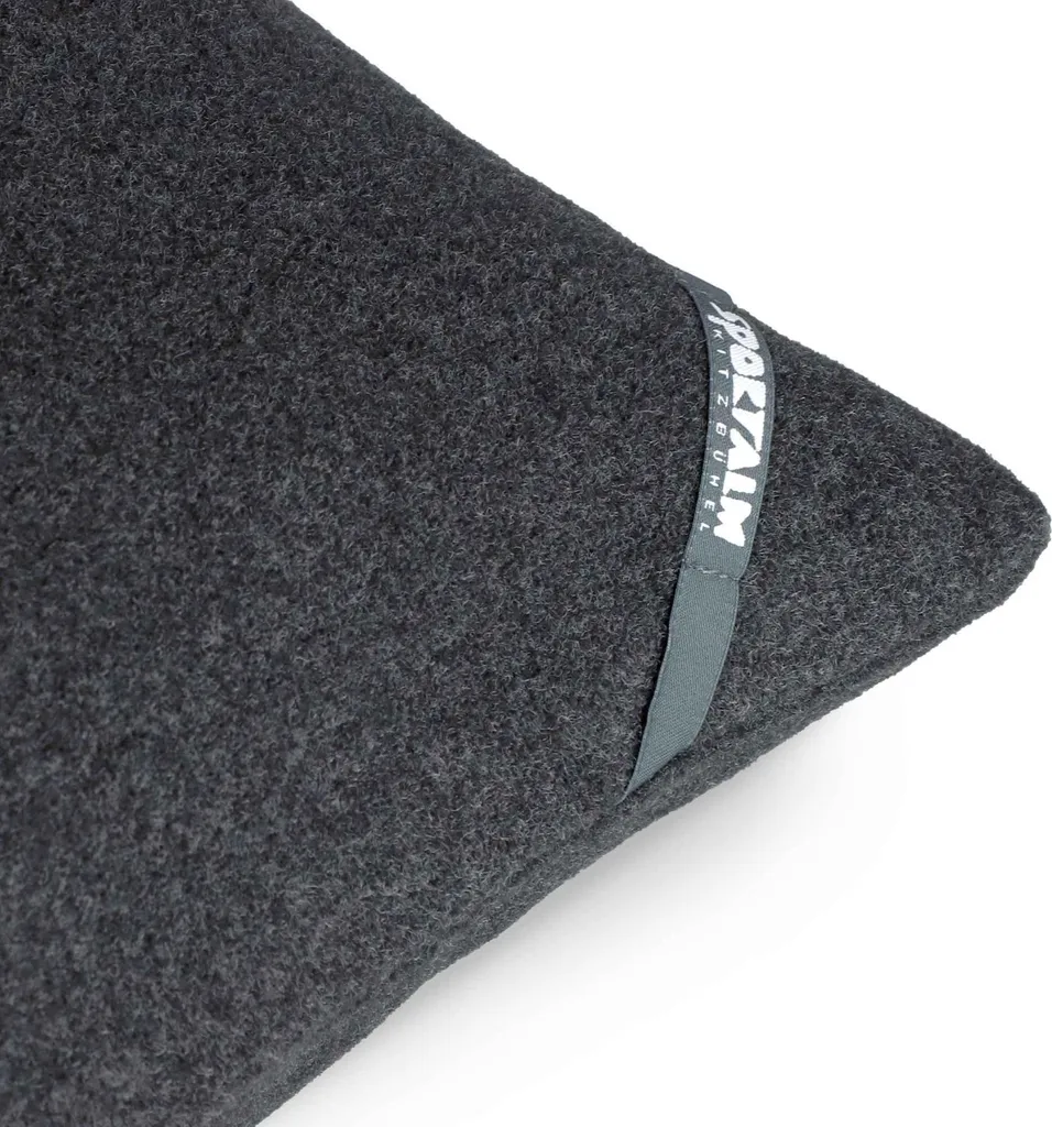Housse de Coussin Décorative Bouclé Kitz Sportalm Anthracite 40x40 - 4