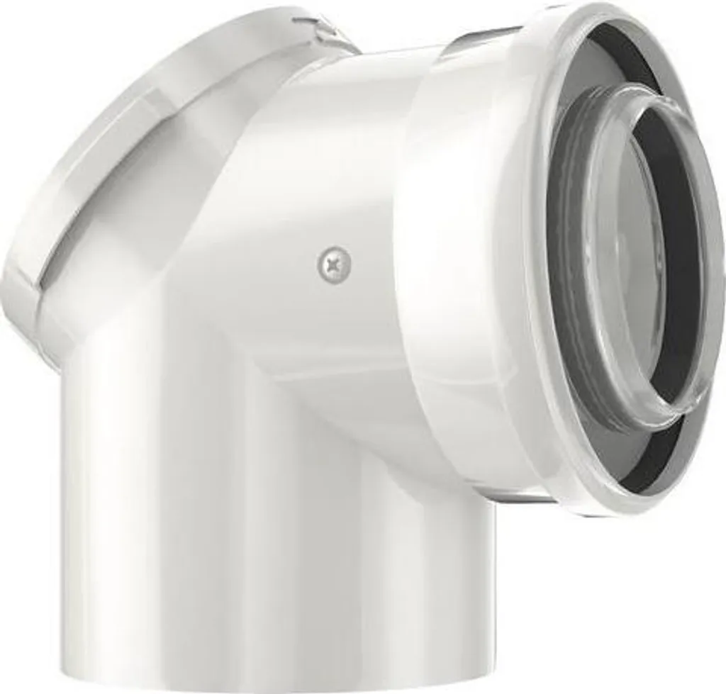Accessoire d'échappement Bosch Coude de tuyau double flux 80/125 mm