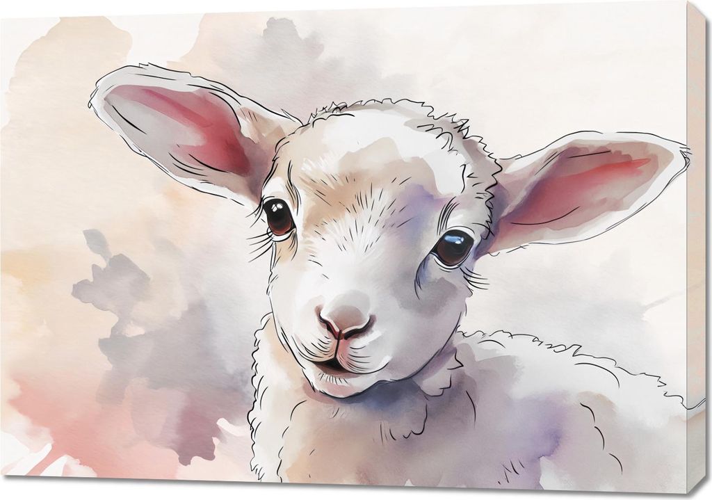 Bild 100x70cm Kleine Schaf