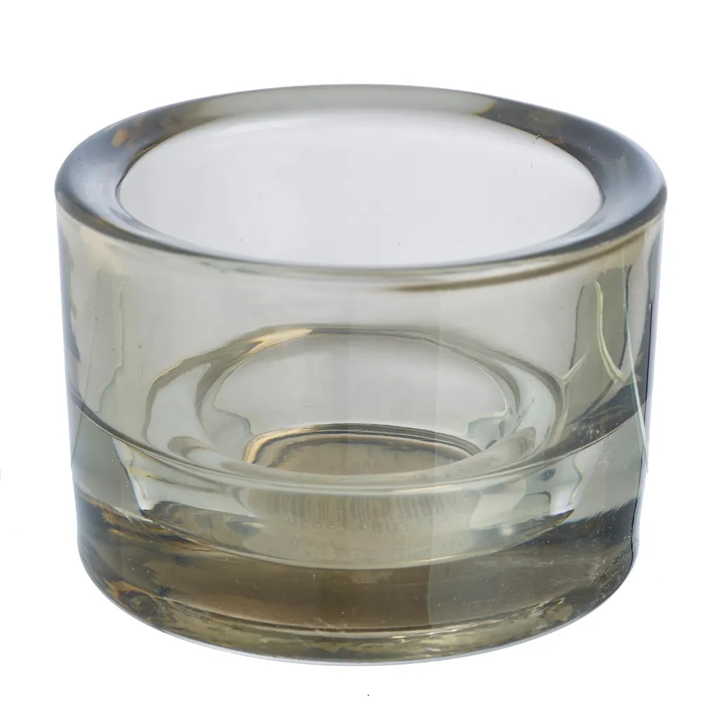 Bougeoir gris MAXI en pierre reconstituée pour bougie chauffe-plat XL